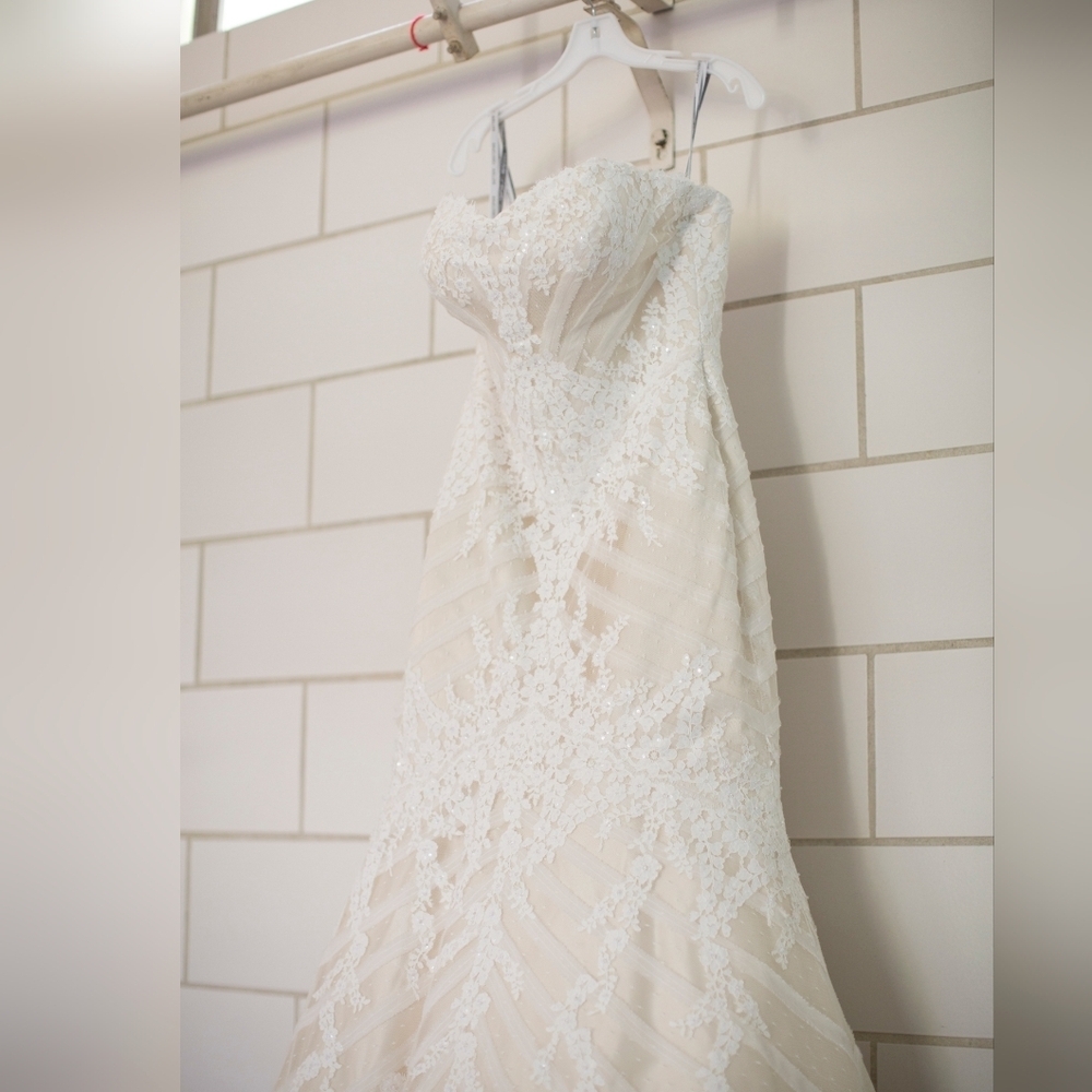 Matthew Christopher | Sophia Wedding Gown & Veil Size 14 - Picture 11 of 16